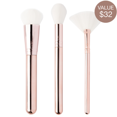 Radiant Glow Trio Brush Set - IBYBeauty.com